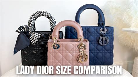 lady dior micro white|lady dior mini vs small.